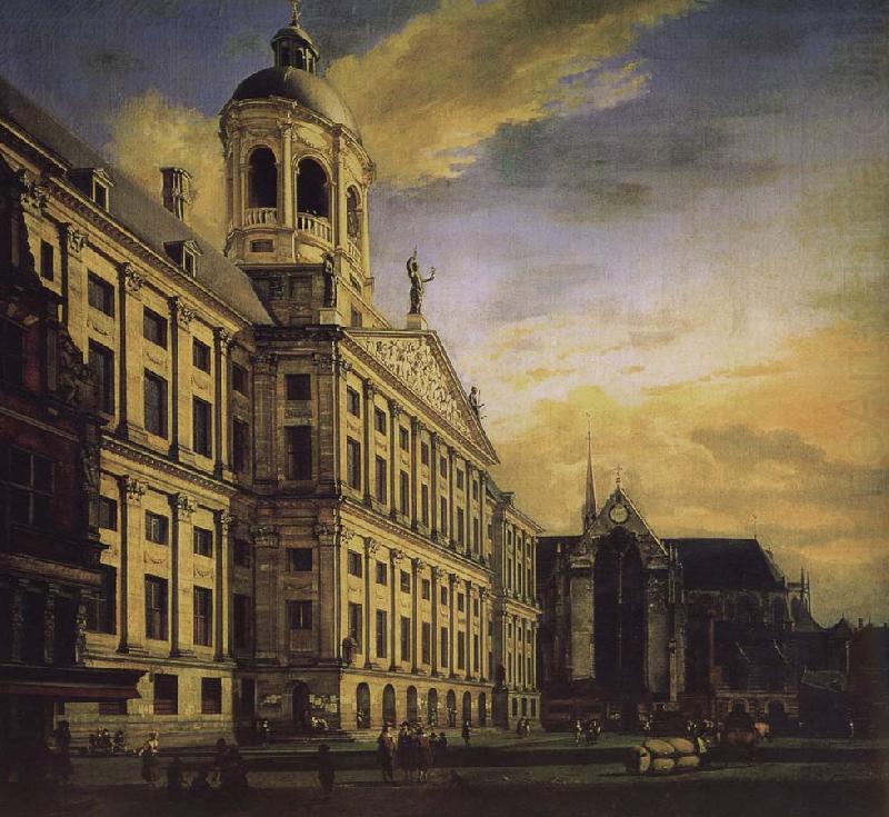 Jan van der Heyden City Hall and Plaza china oil painting image